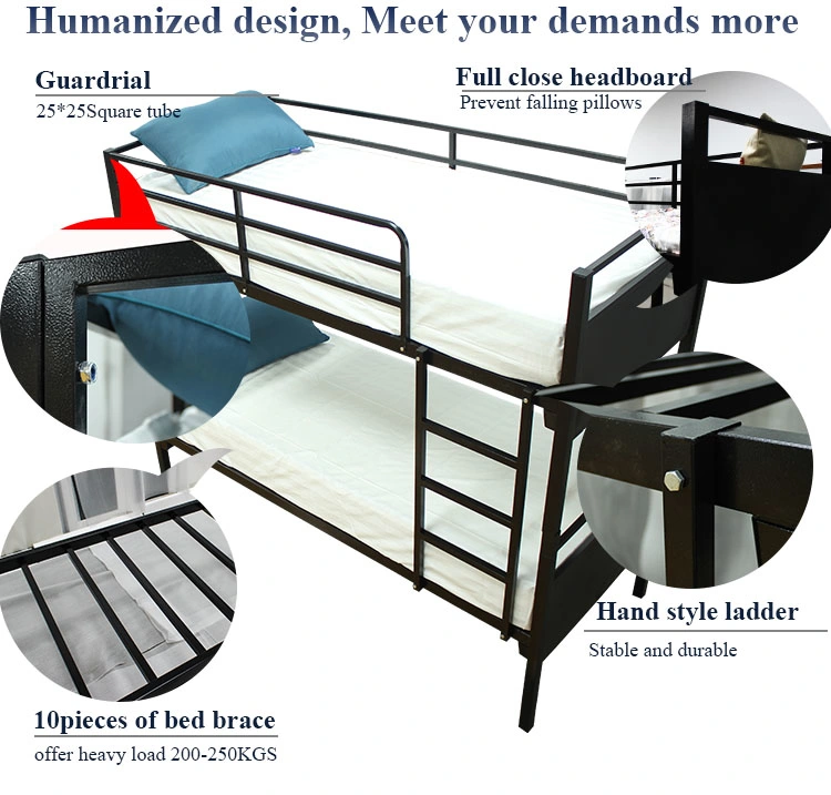 Twin Size Kids Beds Double Decker Bedroom Frame Child Loft Bunker Full Size Metal Bunk Bed