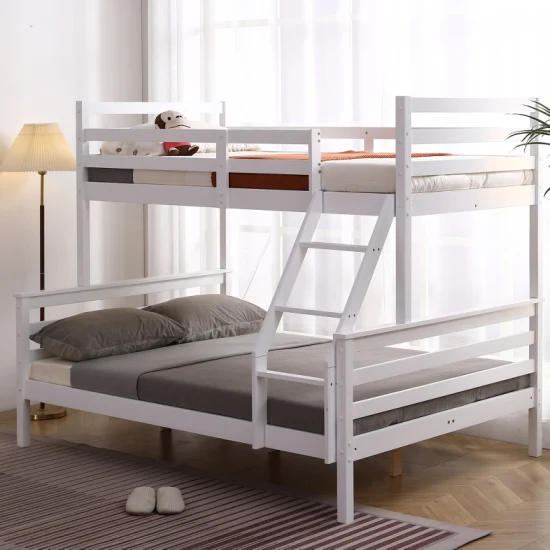 Solid Wood Bunk Beds for Both Adults and Children, Twin Over Full Loft Bed