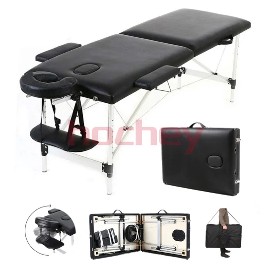 Hochey Medical Portable Massage Table Professional Folding Aesthetic SPA Tattoo Stretchers Couch Beauty Salon Foldable Massage Table